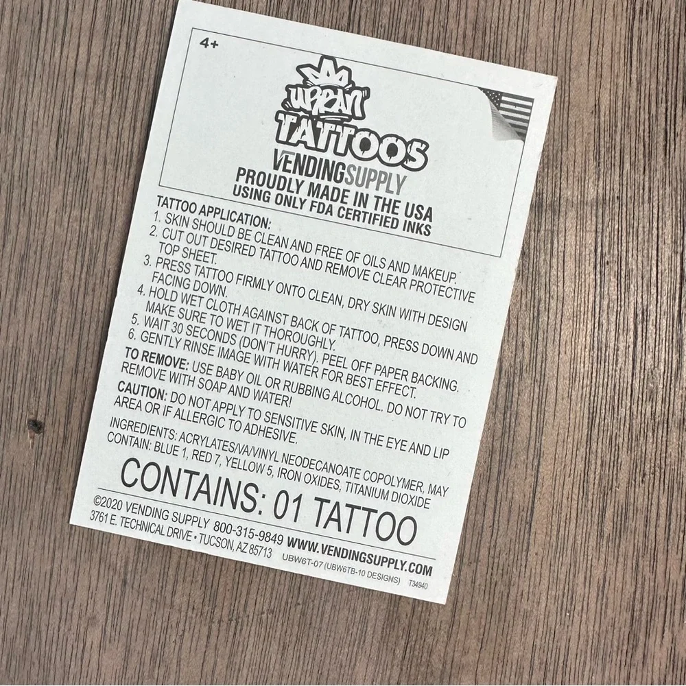 N/A temporary tattoo
